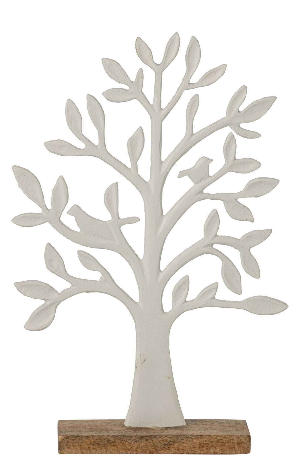 Arbre sur base aluminium blanc/naturel l – J-line