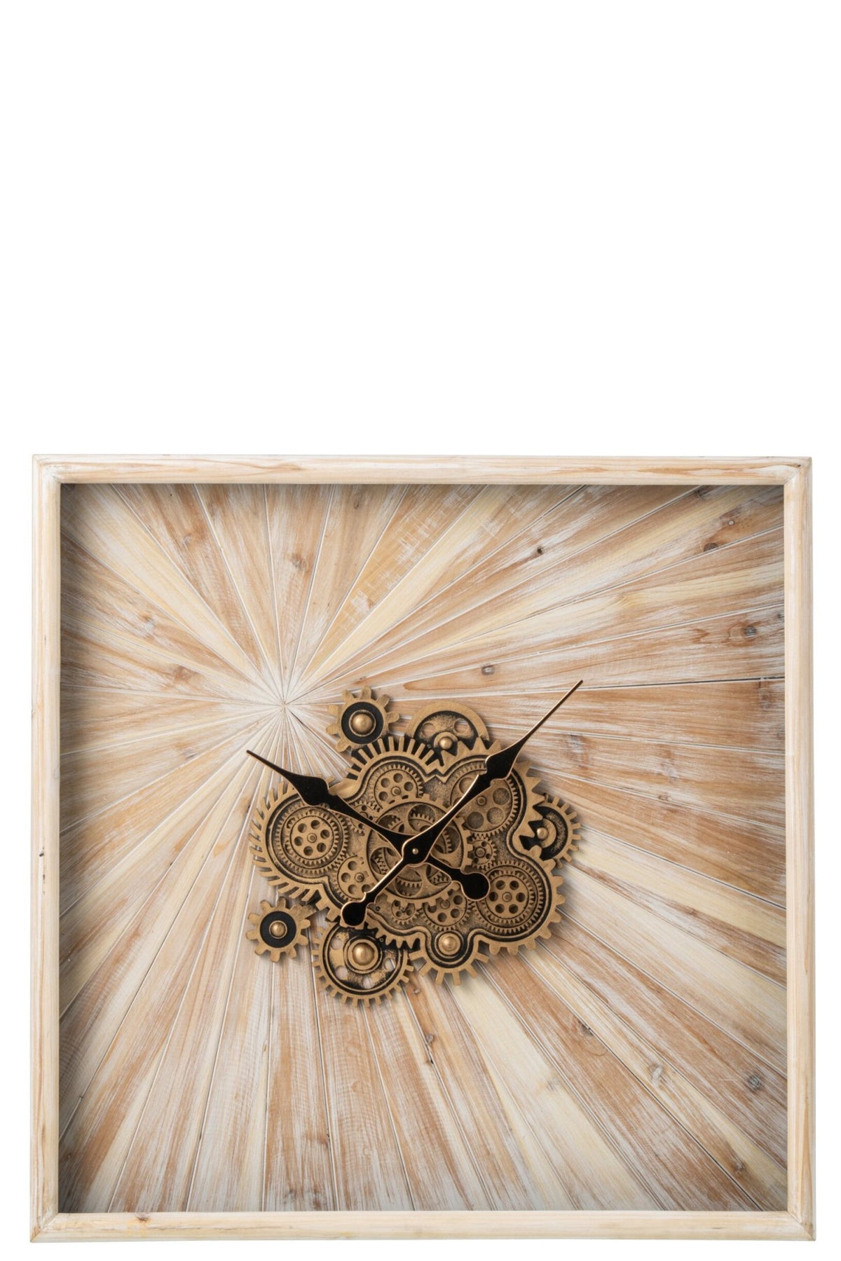 Horloge murale MDF beige clair l – J-line