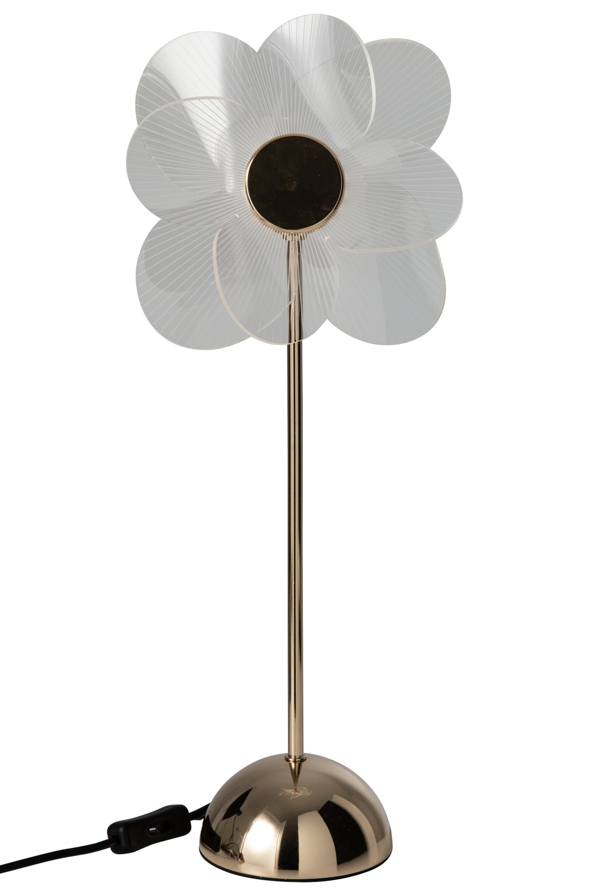 Lampe de table fleur métal doré m – J-line