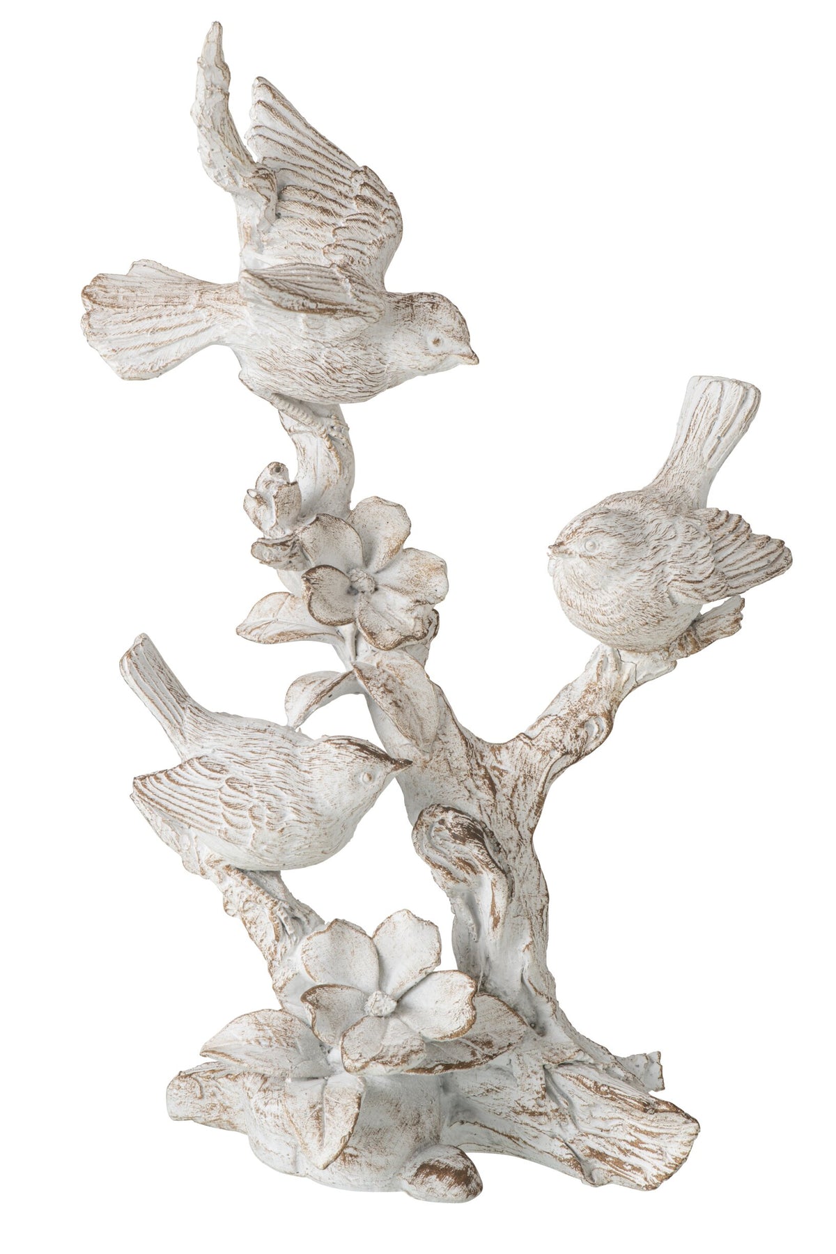 Oiseau sur branche argile écru l – J-line