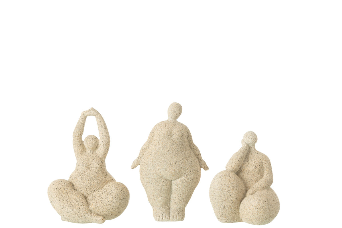 Femmes modernes résine beige s – J-line