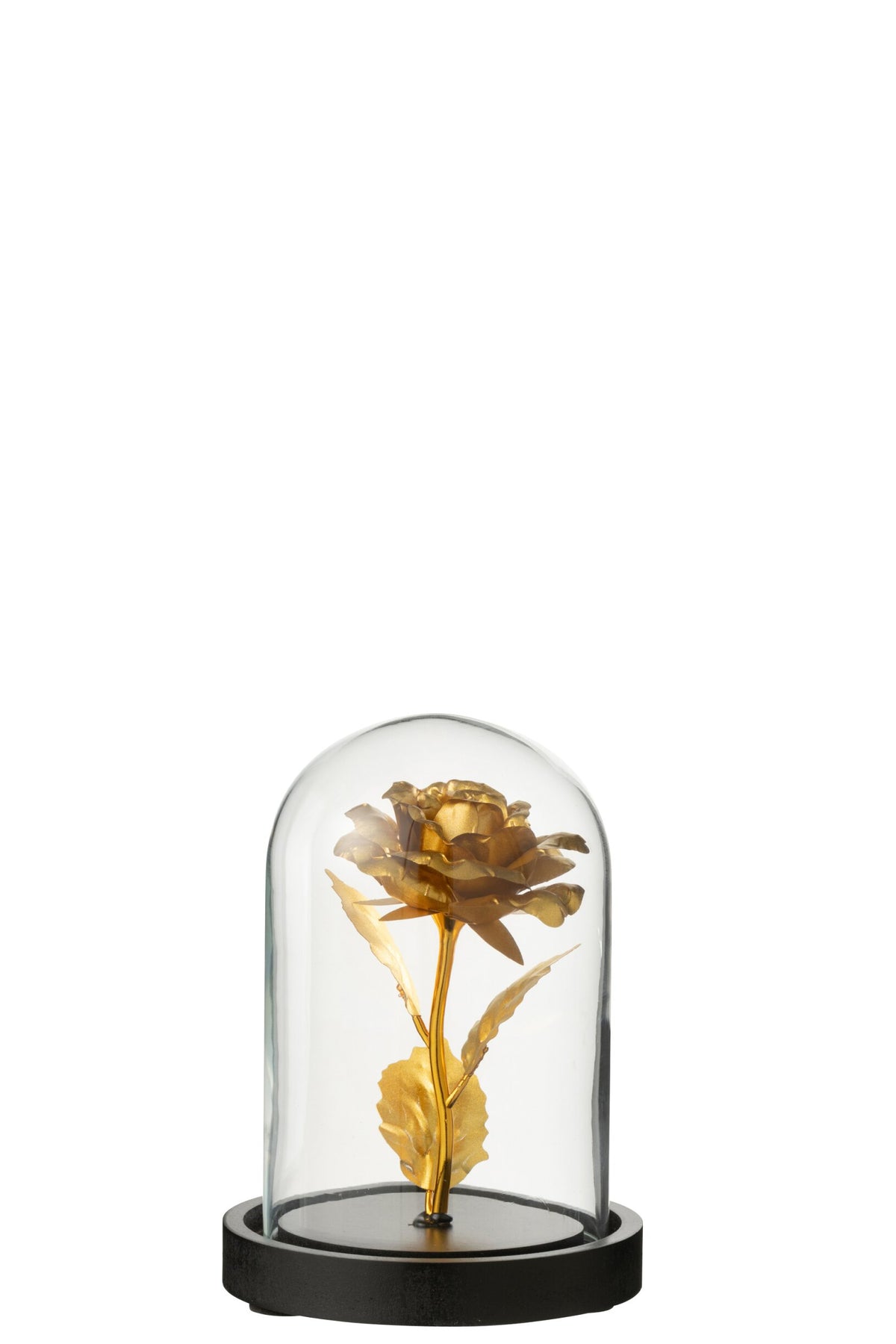 Cloche décorative rose verre doré/noir s – J-line