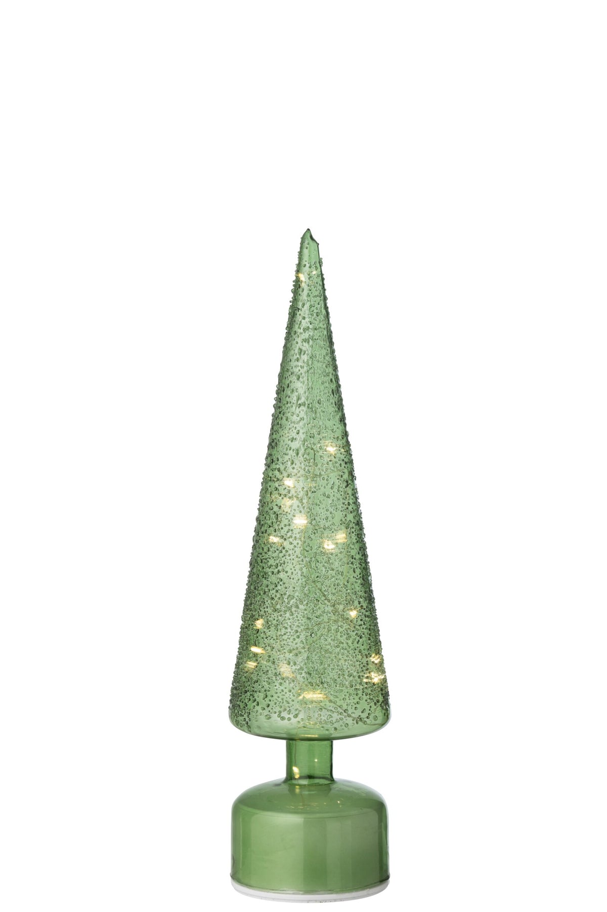 Arbre LED tournant verre vert l – J-line
