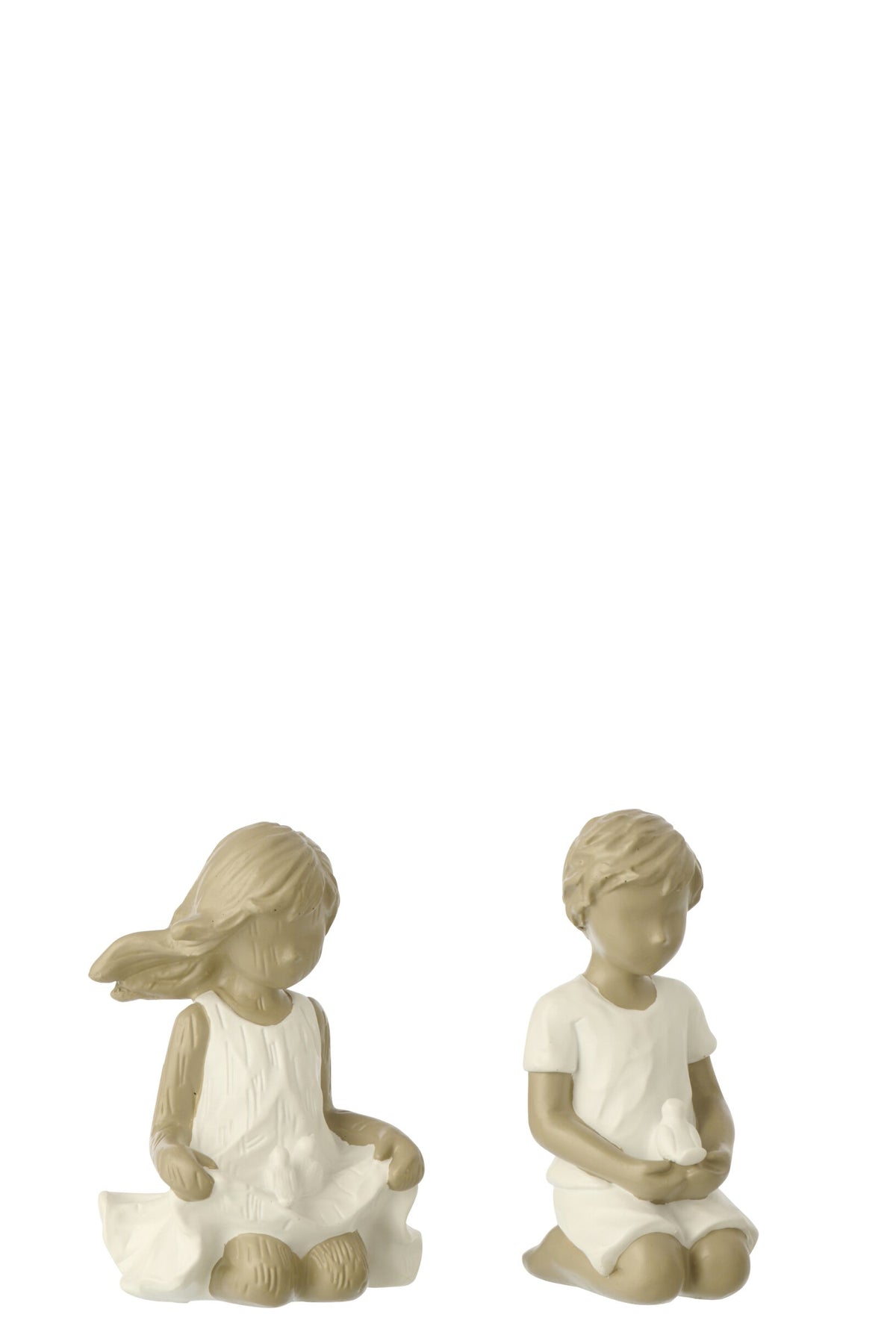 Enfants garçon/fille polyrésine blanc/gris – J-line