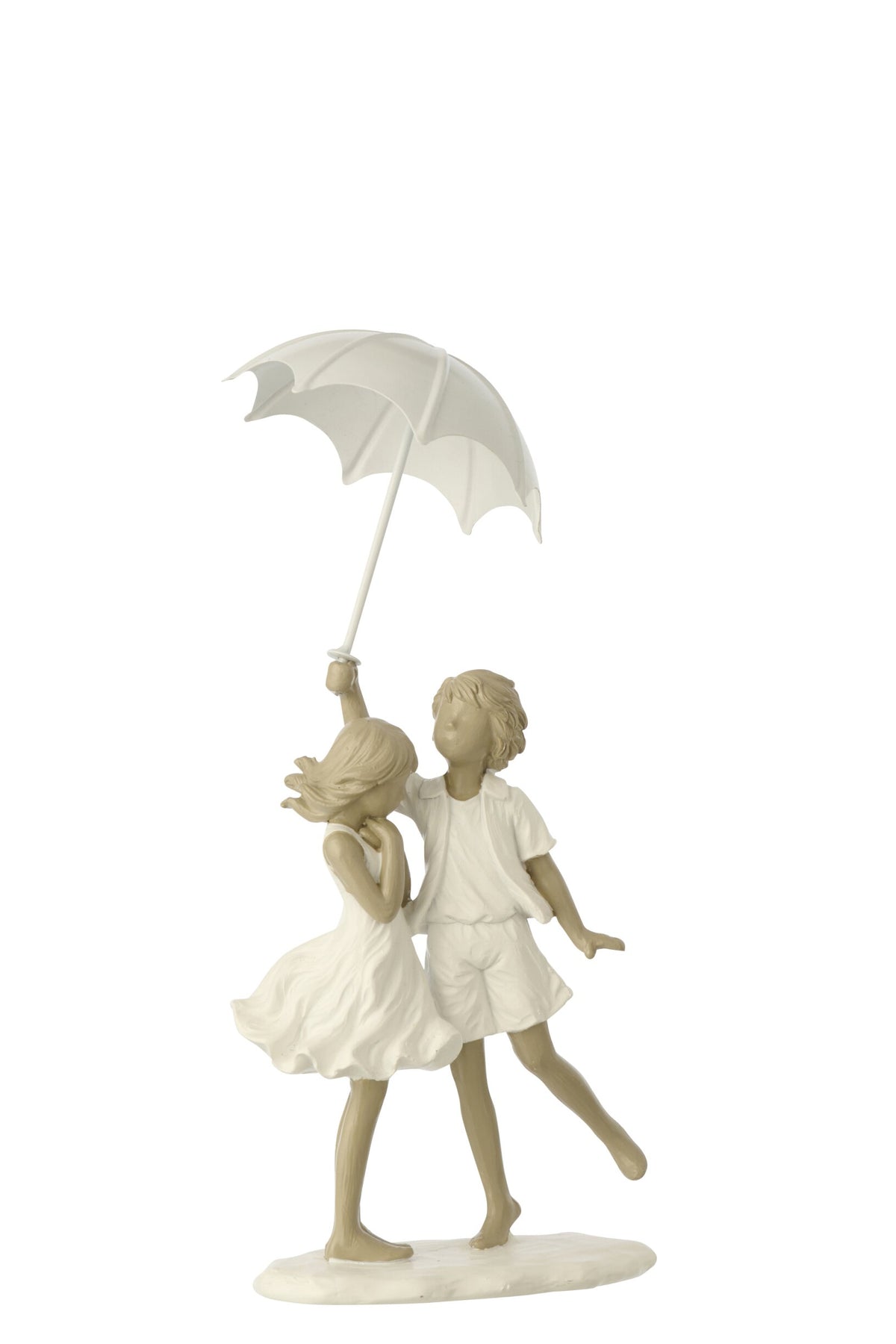 Enfants garçon + fille parapluie polyrésine blanc/gris – J-line