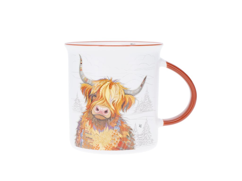 Mug vache écossaise et sapin Kooks – 320 ml
