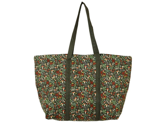 Sac cabas XXL en tissu matelassé – Balade en forêt