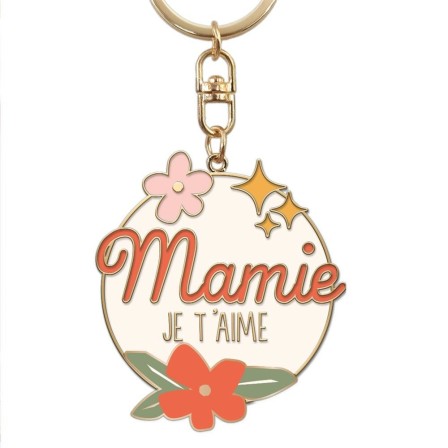 Porte clés je t'aime mamie