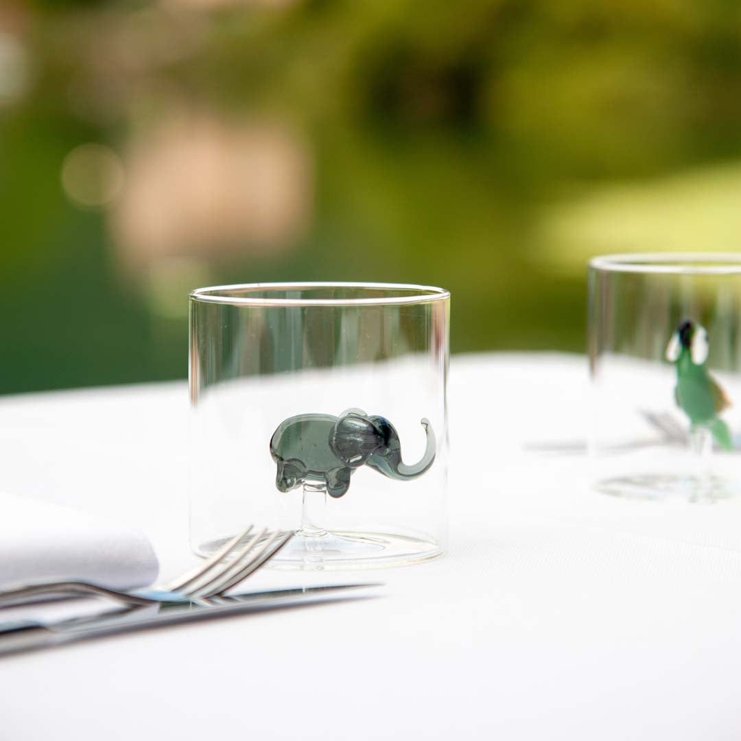 Verre éléphant à figurine en borosilicate 250 ml – vue 2