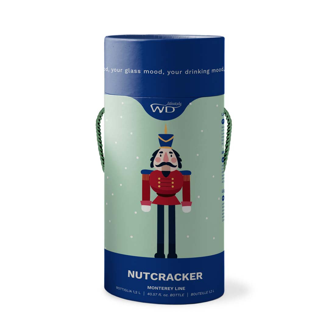 Bouteille de Noël casse-noisette en verre 1,2 L – vue 2