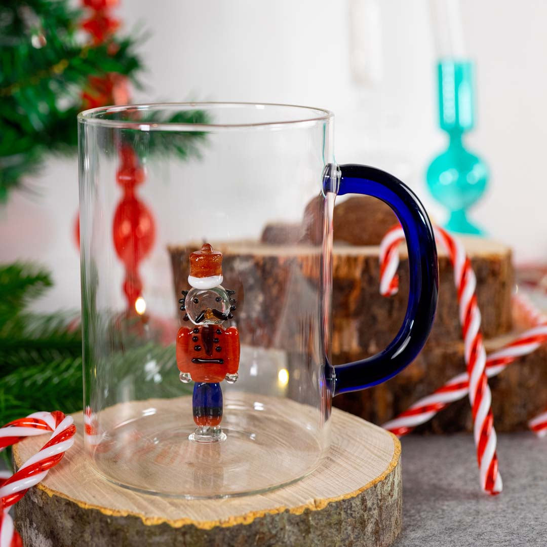 Mug de Noël casse-noisette en verre 420 ml – vue 2