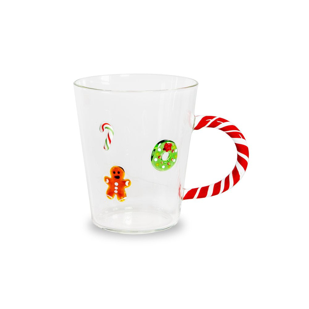 Tasse Noël pain d’épices et anse sucre d’orge 425 ml